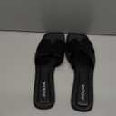 Soda KNIT FLAT SANDAL Women – Black (Black, Size 10)