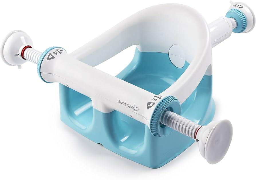 Summer Infant My Bath Seat Baby Bathtub Seat for Sit-Up Bathing, Provides Backrest Support and Suction Cups for Stability This Baby Bathtub is Easy to Set-Up, Remove, and Store