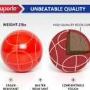 ropoda 90mm Bocce Ball Set with 8 Polyresin Balls, Pallino, Case and Measuring Rope for Backyard/Lawn/Beach/Outdoor, Resin Bocce Ball for Kids Teens Beginners(2 to 8 Players)