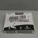 DaoDaoZhu Soft Bullet Toy Gun Pistol with Shell Ejecting for Indoor/Outdoor Shooting Games, Halloween Costume Fake Prop Gun Model, Educational Play Toy Guns, Christmas/Birthday Gifts (Black)