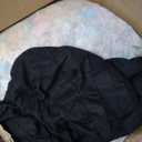 Gurxien Bean Bag Chairs with Corduroy Cover Removable, 3 Ft Large Memory Foam Bean Bag Chairs for Kidswith Filling, Round Fluffy Sofa Chair for Living Room Bedroom, Black