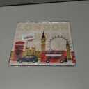 London Gaming Mouse Pad Famous Britain Landmarks Monuments Art Pattern Touristic Travel Destination Non-Slip Rubber Mouse Pad for Computers, Laptop, Office 9.5 Inch x 7.9 Inch