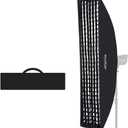 Godox 12"x47" / 30x120cm Softbox, Grid Strip Softbox, Bowens Mount Softbox for Photo Studio Flash Compatible Godox VL150II VL300II SL60W SL60IID SK400II DP400III DP600III QT600III (FW 30x120(1PCS))