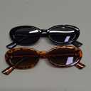 miyya Old Money Polarized Oval Sunglasses  2025 Edition, UV400 Protection, Feather-Light Fit & Trendy Colors (Black/Leopard Beige)