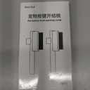 Marchul 2Pcs Pet Comb Flea Comb Set for Cats Dogs, Cat Grooming Brush with Release Button and Stainless Steel Round Teeth, Self-Cleaning Dog Combs for Removing Pet Hair, Knots & Loose Fur, White