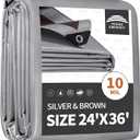 RAINDEWAY 24x36 Feet Tarps Heavy Duty Waterproof,10Mil Multipurpose Tarp, 24x36 Feet-Finished size