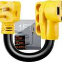 NEMA 6-20P to 14-50R EV Charger Adapter Cord, Must Manually Set Charging Limit to 16A, NOT for Household 110V Outlet, NOT for RV, Only for Tesla or EV Charging, ETL Listed