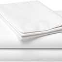 Soft Bed Sheet Set Pure Cotton Quality 800 Thread Count, 17 Deep Pocket 4-Piece Sheet Set Cot Bed White, King