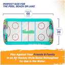 SwimWays Hydro Hockey Inflatable Water Floating Table Hockey Set, Pool Toy for Kids Ages 5+