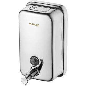 AIKE Polished Stainless Steel Wall Mount Pump Soap Dispenser Polished 17 fl.oz. AK1001