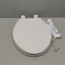 KOHLER 4636-RL-0 Cachet ReadyLatch Elongated Toilet Seat Slow Close, Soft Close Toilet Seat Quiet Lid, Contoured Grip-Tight Bumpers Installation Hardware, Apartment Essentials, White