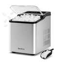 Ice Makers Countertop, 9 Ice Cubes in 6 Mins, 26.5Lbs/24H, Upgraded 1.5L Water Tank & 1.32Lbs Ice Basket, Self-Cleaning Portable Ice Maker for Home Kitchen Office Bar RV