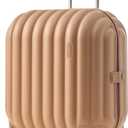 artrips Carry On Luggage 20 Inch for Business Travel & Short Trips, Italian-Inspired Lightweight Hard Shell Suitcase, German PC Matte Shell, Airline Approved, TSA Lock, Brown