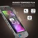 GLDRAM Carrying Case for Nintendo Switch 2 (2025), Portable Accessories Kit with Black Travel Storage Bag, Clear Protective Skin Cover, 6 Slots Game Card Holder, Screen Protector & 8 Thumb Grips