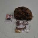 6pcs Set 70s 80s Disco wig with Mustache Glasses Artificial Wolf Necklace Golden Chain Short Curly Hair Afro Mens Wig for 60s Hippies Costume Cosplay Halloween Party (Blonde Mixed Brown)