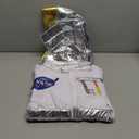 bibeikele NASA Astronaut Costumes Spacesuit for Boys Girls Kids Space Jumpsuit Halloween Costume Role Play Dress up (L(6-7Years))