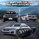 G30 Front Kidney Grille - Double Slats, Glossy Black, Compatible with 2021-2023 BMW 5 Series (520i, 530e, 530i, 540i, M550i xDrive), Premium ABS Construction