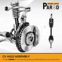 PAROD 662286 CV Axle Assembly Fit for 2011-2019 Ford Explorer, 2013-2019 Police Interceptor Utility Front Left Driver Side
