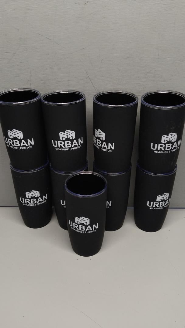 16 oz Tumblers Bulk, 9 pcs Stainless Steel Tumbler Set without Lid