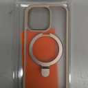 TORRAS Desert Titanium for iPhone 16 Pro Case Magnetic Stand, [Compatible with MagSafe][Flexible Stable Stand] Mil-Grade Protection Translucent Slim Anti-Scratch Ring Kickstand, Rose Gold 6.3", Ostand