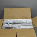 GiftGo Narrow Dresser Cabinet Vertical Slim Dresser Chest of Drawers Skinny Storage Tower for Small Spaces Gaps Closet Bedroom Bathroom Small Fabric Drawer Unit (White, 5 Drawers)