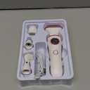 Electric Razor for Women, 4-in-1 Bikini Trimmer & Body Shaver for Face, Legs, Underarms, Pubic Hair, Rechargeable Wet/Dry Painless Hair Removal with LED Light & Travel Lock