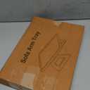 Couch Arm Tray,Bamboo Folding Sofa Tray,Sofa Armrest Trays Clip-On Couch Desk for Drinks,Snacks,Phone,Remote ControlBlack