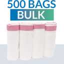 Reli. 6-10 Gallon Trash Bags Drawstring | 500 Count Bulk | 22"x23" | 6, 8, 10 Gallon Drawstring Garbage Bags | White Trash Can Liners | Small - Medium