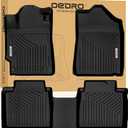 OEDRO Floor Mats Fit for Toyota Camry 2011-2007, Custom Fit Front & 2nd Row Floor Liner Set, TPE All Weather Protection Camry Car Mats, Black