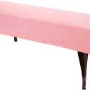 uxcell Bench Cushion Cover Ottoman Dining Bench Cover Anti Dust Washable Bench Seat Protector Cover for Bedroom, Living Room, Kitchen, Pink