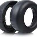 PS5 Headphone Earpads Replacement Protein Leather Ear Pads Cushions Cover Repair Parts Compatible with Sony PlayStation 5 Pulse 3D Wireless Headset (Black)