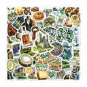108 PCS Irish Stickers, Waterproof Vinyl Decals, Irish Themed Decorations for Laptop, Water Bottle, Journals, Scrapbooks, Ireland Travel Souvenir Sticker Pack for Teens, Adults