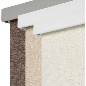 Persilux Free-Stop Cordless 100% Blackout Roller Blinds for Indoor Windows, Natural Woven Fabric UV Protection Privacy Thermal Insulated Roller Shades for Windows, Home, Office, Cream 35.5" W x 64" H