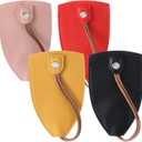 4PCS Winkkey Protective Key Case, PU Leather Pull Out Key Case, Large Capacity Wink Keys Holder Leather for Most Keys, Not Easy to Slip, Halloween Christmas Gift