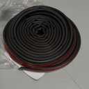 Silicone Weather Stripping Door Seal, 40FT Self Adhesive D Shaped Door Seal Strip for Door Frame, Door Insulation Strip Window Seal(40FT, 1/4" T)