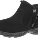 Easy Spirit Women's Epic Bootie, Size: 9.5, Color: Black-suede