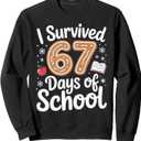 I Survived 67 Days of School Students Gingerbread Six Seven Sweatshirt Small