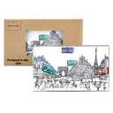 Beary Blu Cities Around The World Artwork Fridge Magnet Series - Designed in The USA - Collectible Souvenir & Gift (Paris)