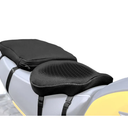 Motorcycle Gel seat Cushion Front and Rear Combo Kit－Soft Rubber Material Motorcycle Seat Cushion Pad, Cool and Breathable Travel Seat Cushion, Honeycomb Structure Seat Cushion, With Seat Cover, Black 