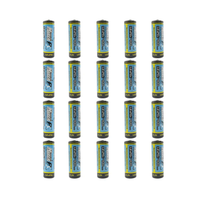 (20-Pack) HyperPS 3.2V LiFePo4 14430 (14 x 43mm) 400mAh Rechargeable Battery for Solar Panel Light, Tooth Brush, Shaver, Flashlight