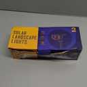 Kyosho Solar Color Spot Lights Outdoor, 9 Lighting Modes Halloween Christmas Lights, 38 LEDs Color Changing Waterproof RGBW Multicolor Tree Pool Solar Spotlight, 2 Pack