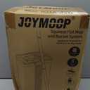 Joymop and Bucket Set, Flat Mops for Floor & Wall Cleaning, Commercial & Household Use, Hardwood Floor Mop with Long Handle & 4 Microfiber Pads