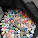 Colors Alcohol Markers Set, Professional Dual BrushTip Alcohol Based Marker Pens Tip & Chisel Perfect for Artists,Adults Coloring Drawing,Illustration,Painting,Sketching,Card Making & DIY Artg