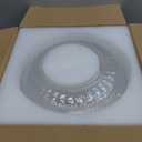 Semi Flush Mount Ceiling Light, Upgraded 12 inch Larger Black Glass Ceiling Light Fixture, Vintage Lighting for Hallway Kitchen Bedroom Dining Room, Bulb Not Included