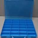 Toy Organizer Case with 24 compartments, Compatible With Hot Wheels Cars, Matchbox Cars, Mini Toys and Small Dolls etc. (Case only) (blue, 1pack)
