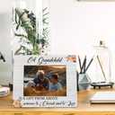 Grandchild 4x6 Picture Frame, Grandparents Grandkids Photo Frame, Grandparents Gifts for Christmas from Grandkids, a Grandchild Is a Gift from Above Wooden Photo Picture Frames