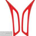 for Jeep JL Air Conditioner Outlet Vent Trim for 2018 2019 Jeep JL Wrangler Unlimited Red 2PCS