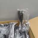 Domensi 40 Pcs Champagne Flutes Bulk 6 oz Christmas Acrylic Wine Glasses Toasting Goblet Unbreakable Plastic High Stem Champagne Cups for Wedding Birthday Party (Black)