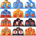 Sanwuta 36 Pcs Basketball Party Favor Sports Drawstring Present Bags Basketball Goodie Small Ball Gift Bags Backpack for Kids Boys Girls Birthday Team Workout Gym