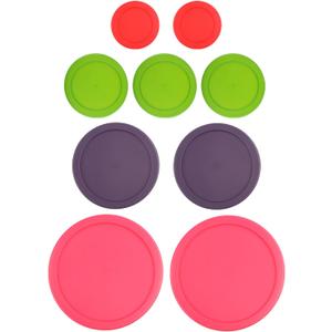 Replacement Lids for Pyrex Glass Food Storage Containers Round (2) 7202-PC 1 Cup Red (3) 7200-PC 2 Cup Green (2) 7201-PC 4 Cup Purple (2) 7402-PC 6/7 Cup Fuchsia